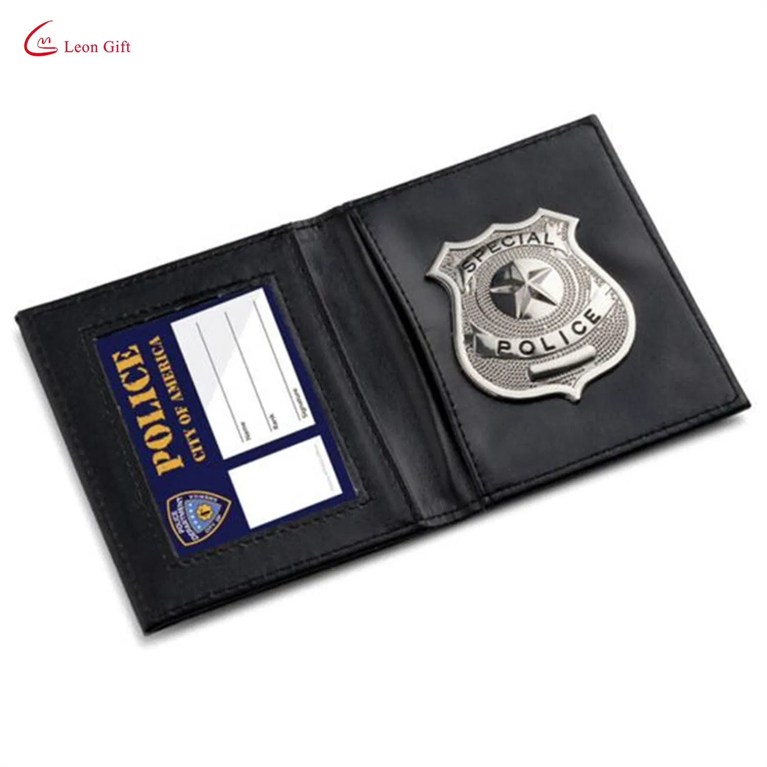 Custom Metal Lapel PIN Gungeon Gold Vs Silver Generic Gotham City German Ghana Police Badge ожерелье кожаный бумажник держатель карты Бейдж военной полиции