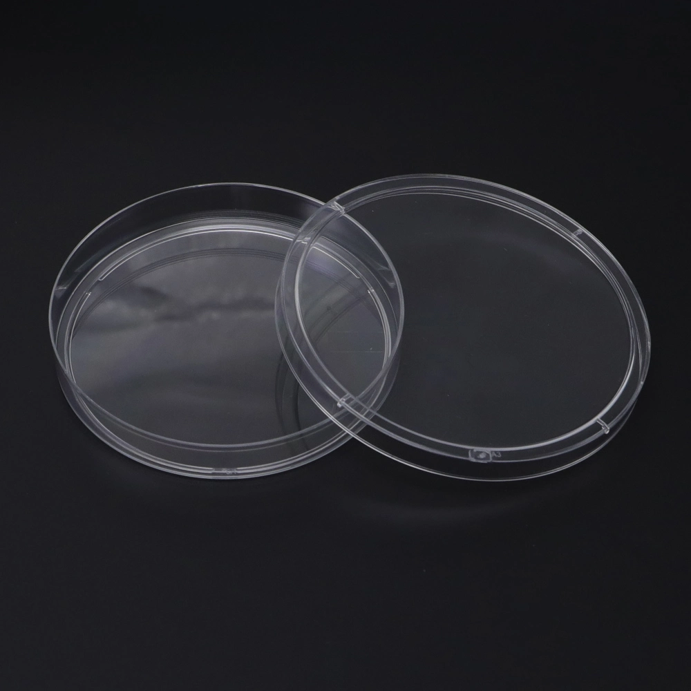 Wholesale/Supplier Laboratory transparent jetable plastique de culture cellulaire en PS Boîte de Petri ronde transparente stérile pour culture de virus en polystyrène Cellule