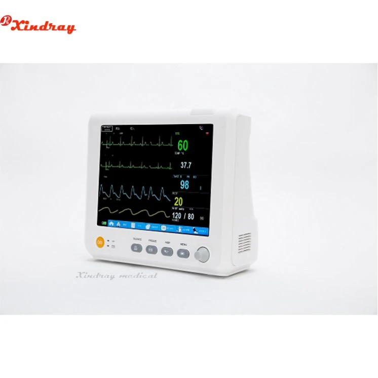 12.1 polegadas Parâmetro Multi Monitor de Pressão Arterial Não Invasiva adequados para a enfermaria da sala de operação e outros ambientes