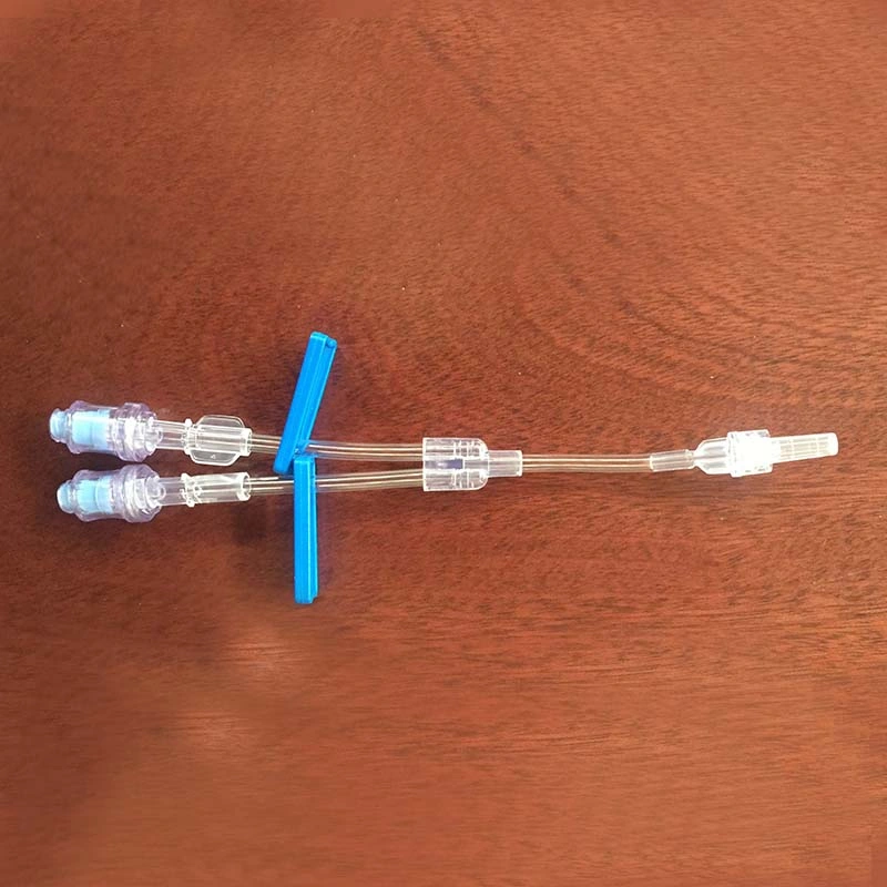 Disposable 1-Way Needle Free Extension Tube with Side Clamp