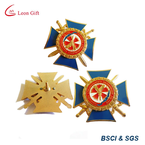 China Supplier Custom Gold UAE Military Police Badges Manufacturer Custom Metal Soft Hard Enamel Brooch Lapel Pin Badge