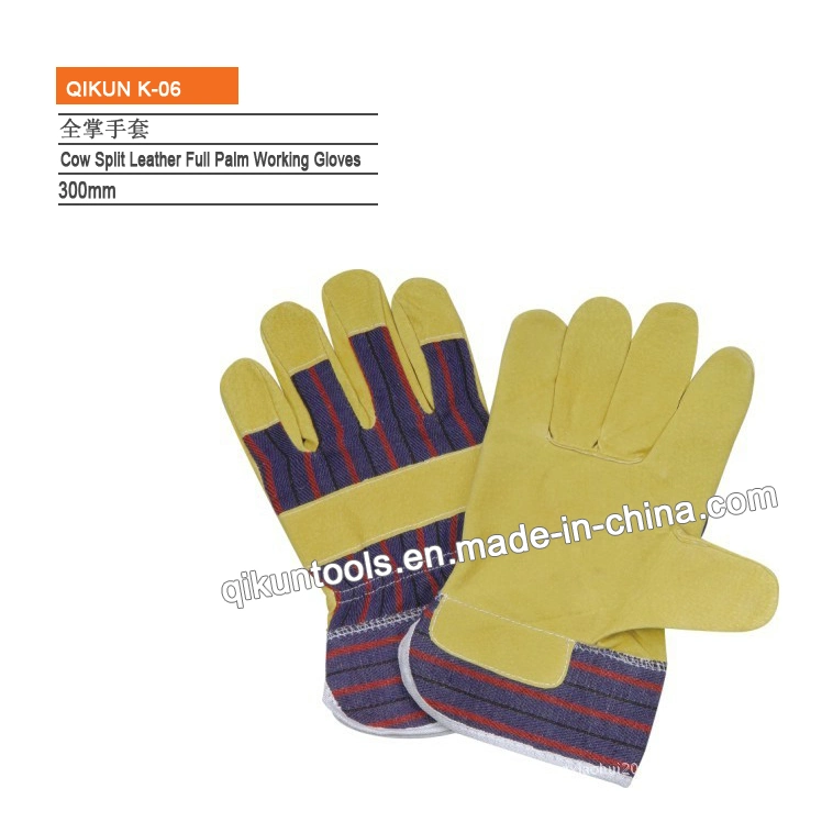 K-05 Full Cow Leather Working Industrial Safety Welding Gloves