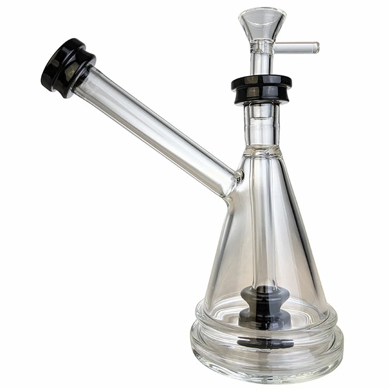 7" Color Rim Bubbler Water Pipe - with 14m Bowl & 4mm Banger Glass Shisha Smoking Pipe Glass Pipe Glass Smoking Pipe Rolling Paper