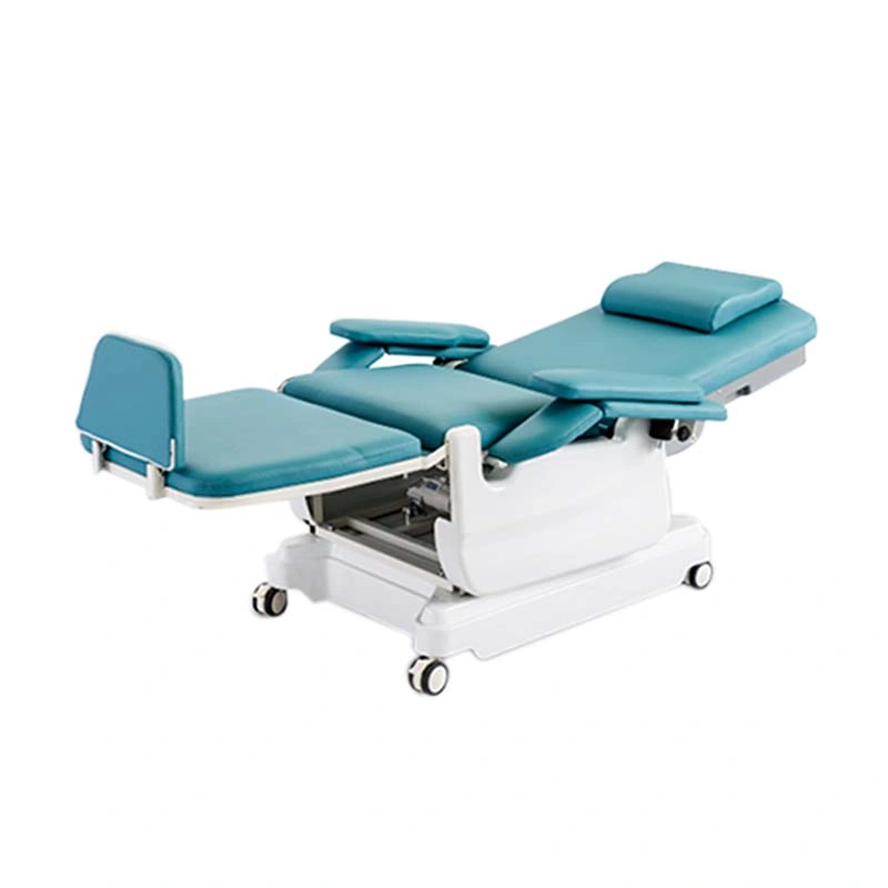 Ya-Ds-D02 Hospital Chemotherapy Phlebotomy Donation Collection Mobile Electric Blood Donor Drawing Hemodialysis Dialysis Chair