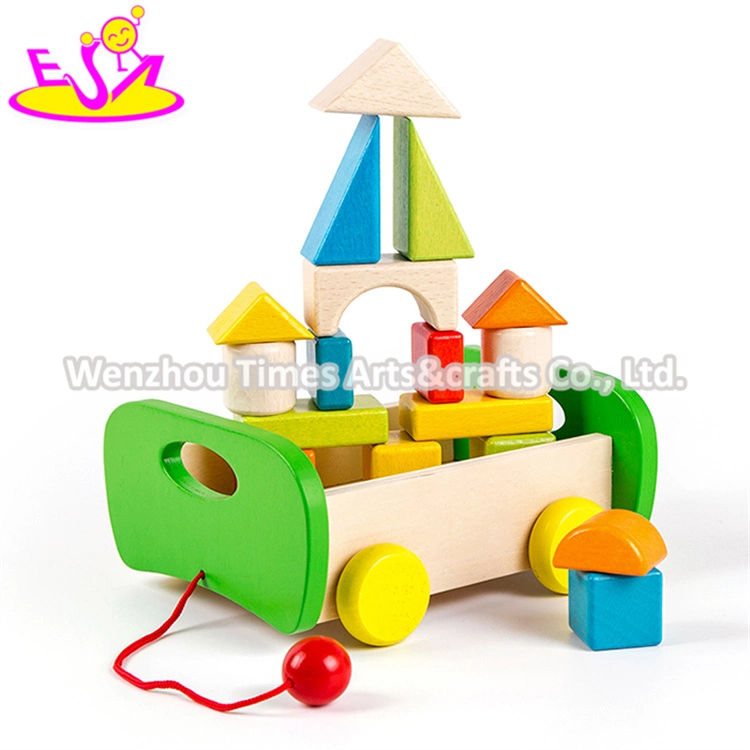 New Design Best Preschool Construct Wooden Blocks Toys for Kids W13c034