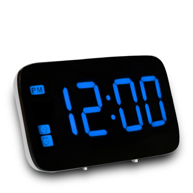 Grand écran LED Mute Voice-Activated numérique d'interface USB Alarm clock Horloge de chevet