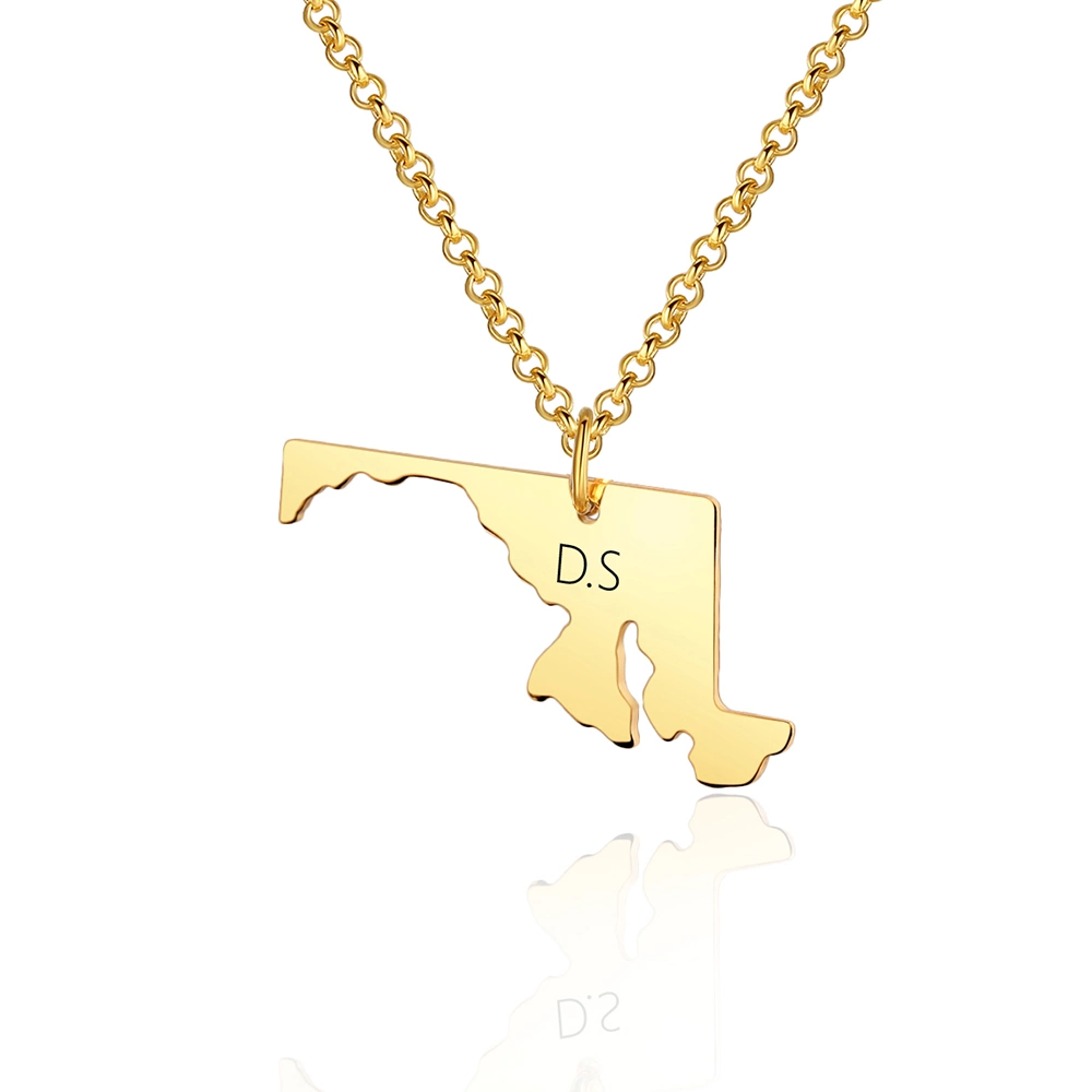 Maryland Necklace Wholesale/Supplier Gold Silver Custom Stainless Steel Imitation Jewelry