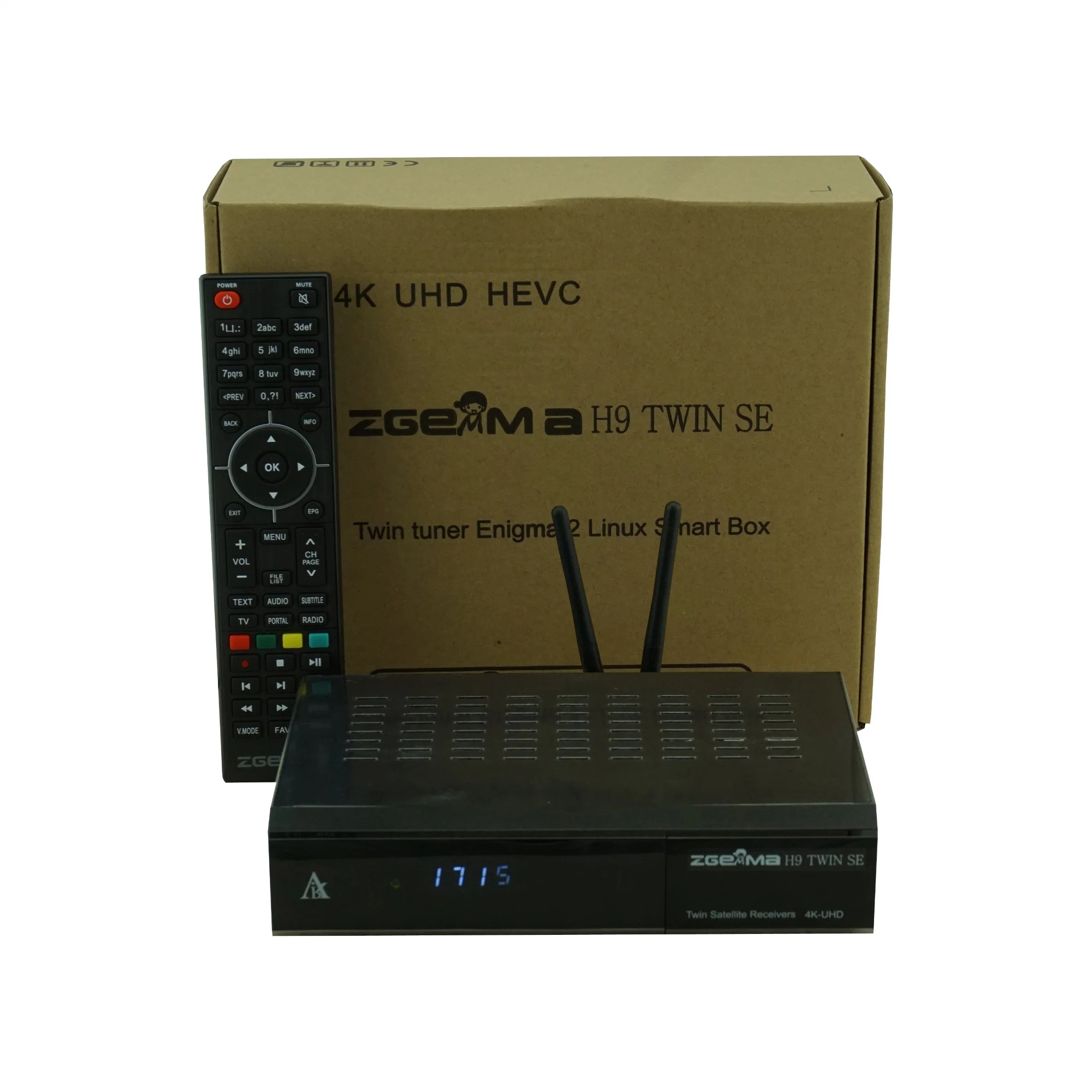 مستقبل قمر صناعي بدقة 4K Zgemma H9 Twin Se DVB-S2X Enigma2 Linux+Andriod مستقبل تلفزيون رقمي بنظام التشغيل WiFi Decoder