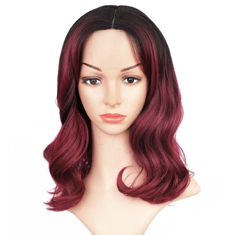 Vigorous Wholesale/Supplier Ombre Lace Front High quality/High cost performance  Wavy Curly Wigs