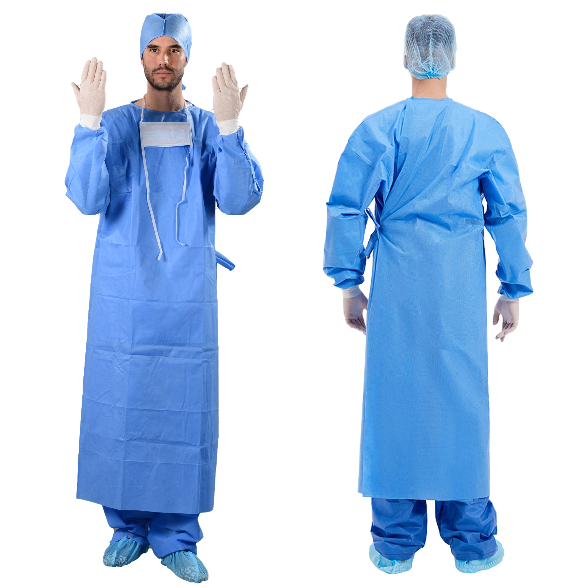 Wholesale/Supplier PP PE SMS SMMS Spunlace Medical Sterile Disposable Surgical Gown