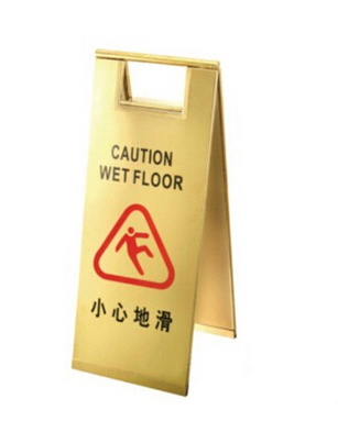 Stainless Steel Folding Portable Sign Stand No Parking Reserve Anti-Wind Stainless Billboard