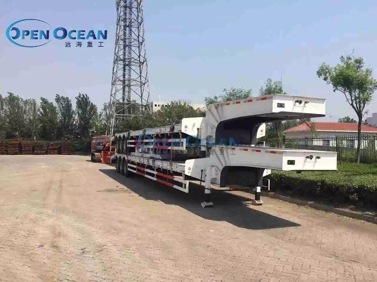 Most Power 3 Axle 55cbm Dry Bulk Cement Powder Tanker Semi Trailer