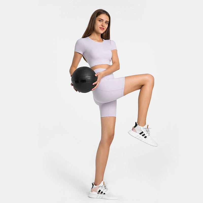Xsunwing Xsunwing Seamless Peach Hip Yoga Leggings Shorts High Waist Slimming Tights Sexy Sports Wear Gym Shorts