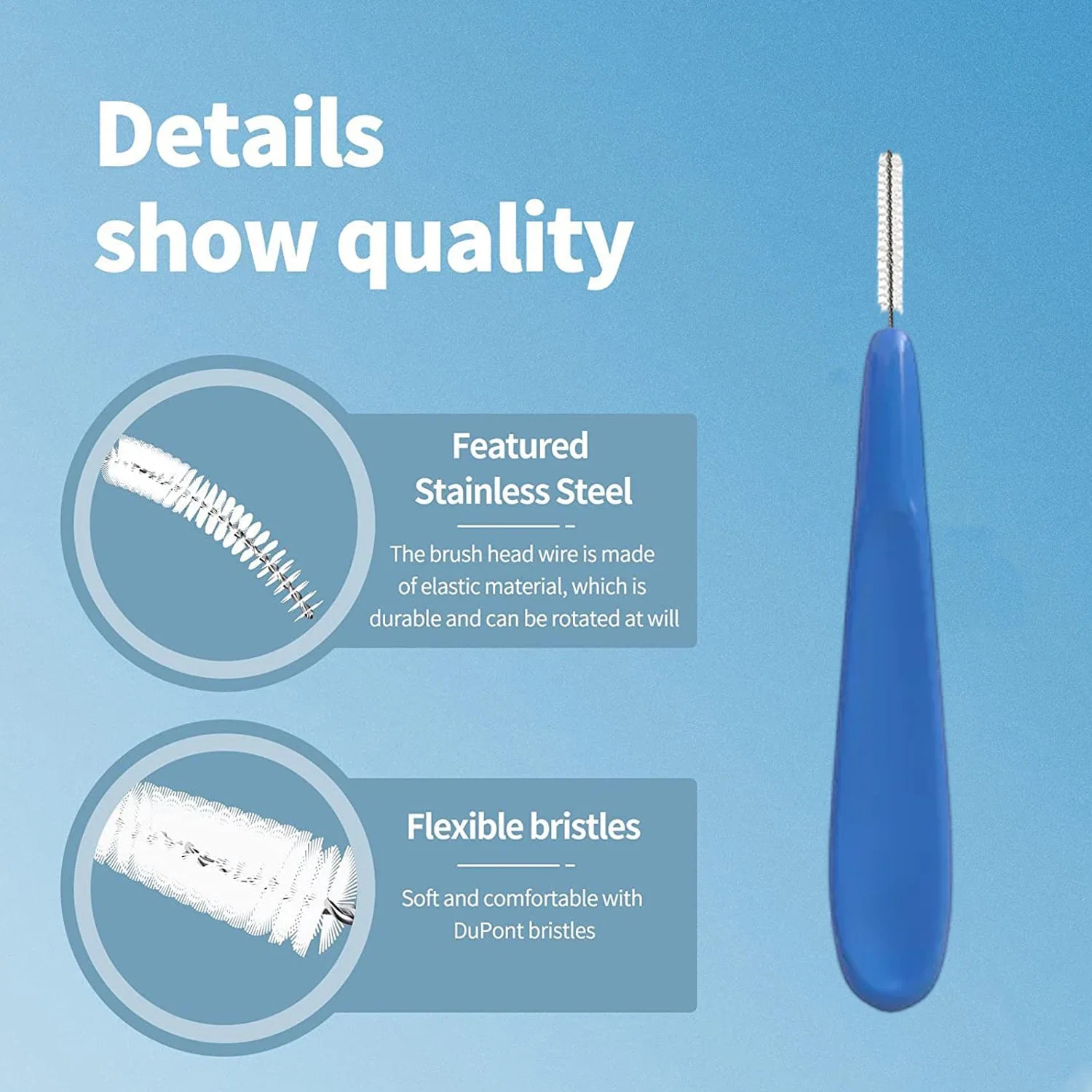 Interdental Brush Toothpick Tooth Flossing Head Oral Dental Hygiene Brush