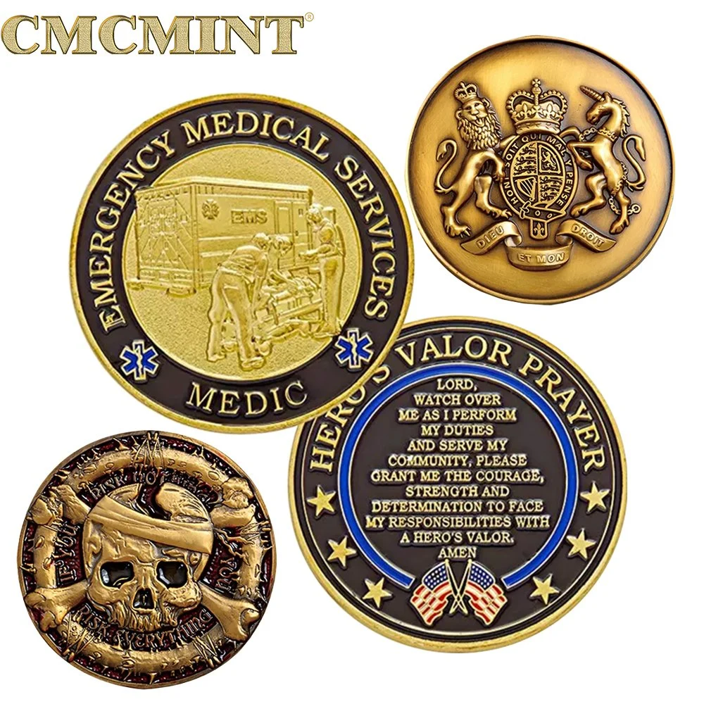 Excellent Souvenir Die Stamping Soft Enamel Personalized 2D 3D Logo Metal Custom Gold Coin