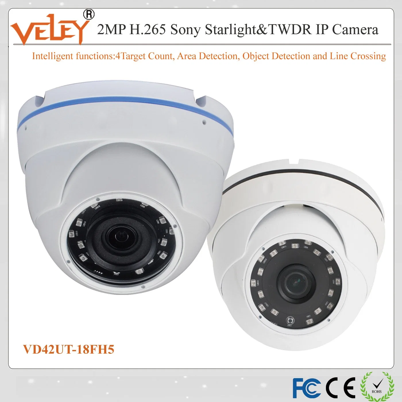 Câmara de vídeo CCTV Segurança Starlight à prova de água da Sony IV IP Dome Câmara do cartão SIM