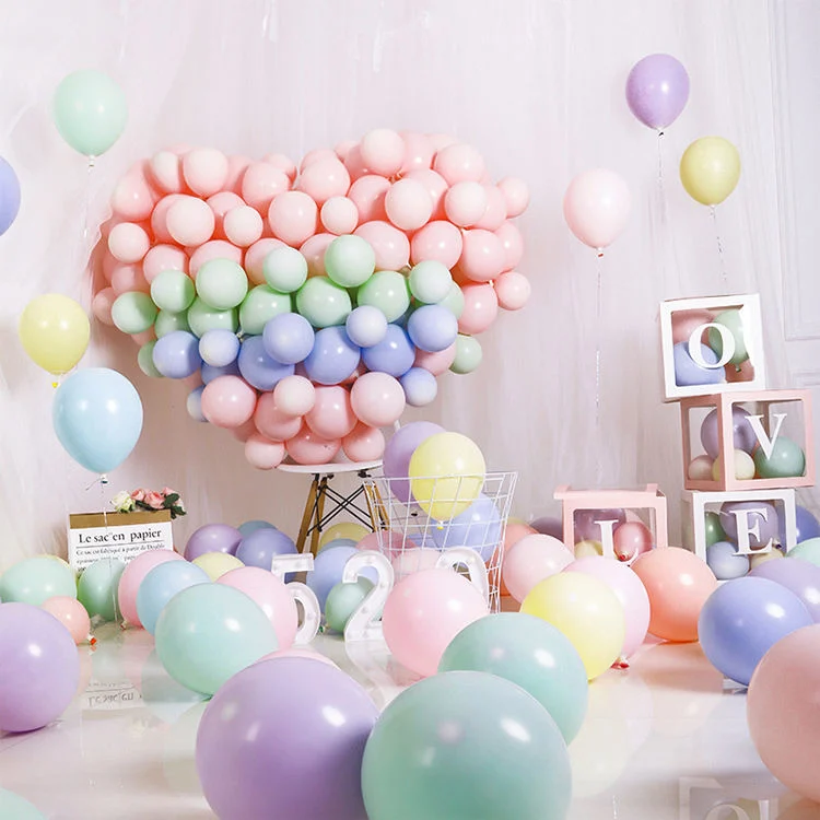 Macarons Latex ballon anniversaire fête Candy ballons anniversaire décorations Enfants douche bébé mariage Golobos