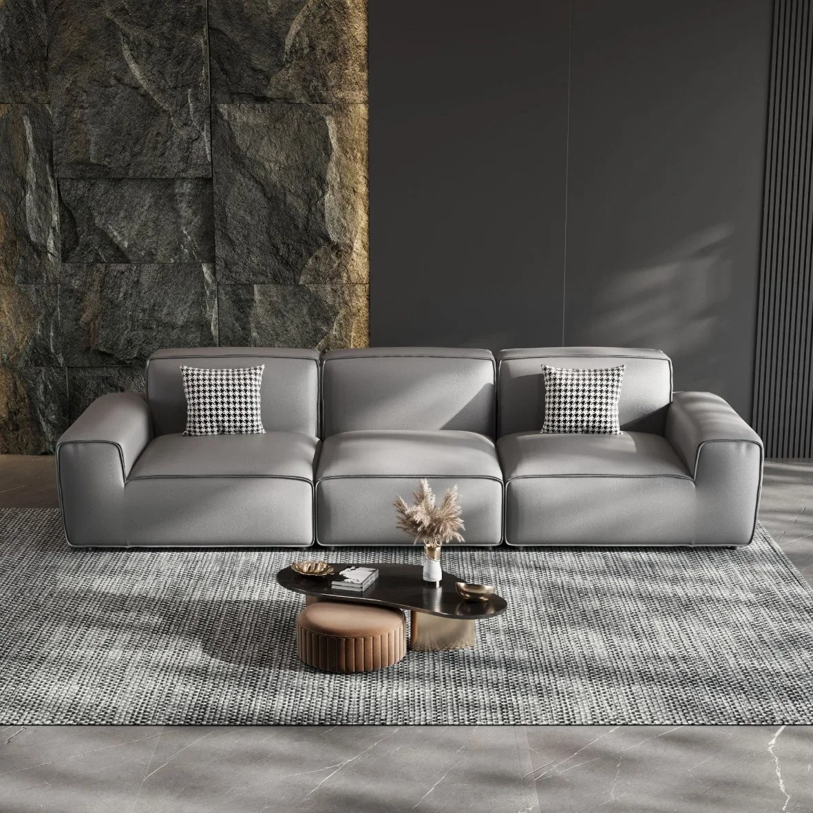 Une solution d'arrêt de multiples Design Nordique de luxe 4 étoiles hôtel Lobby sofa pour mobilier de projet