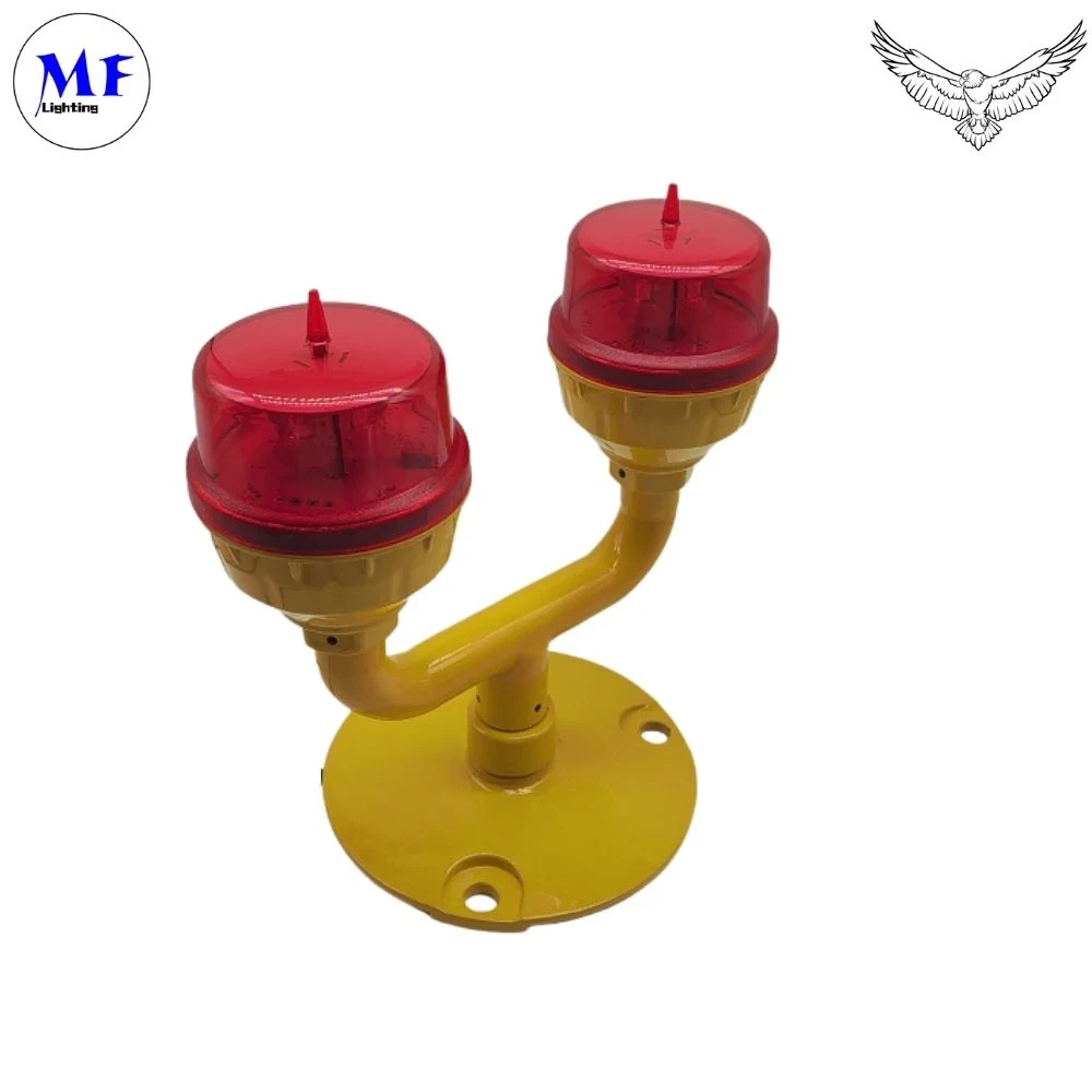 Factory Price IP66 AC110-240V LED Aircraft Warning Light Red Beacon Airfield Aeronautical Obstacle Light Aviation Obstruction Light for Communication Tower