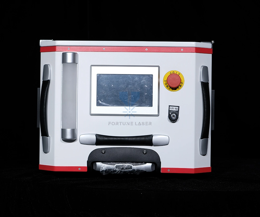 Fiber Laser Rust Removal Machine 50W 100W 200W Portable Pulse Laser Cleaning Machine Sale in Spain France United Kingdom