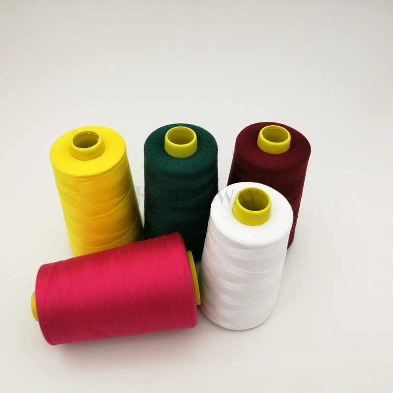 40s/2/3 100% Spun Polyester Customized Dyeing Colors Dyeing Polyester Sewing Thread