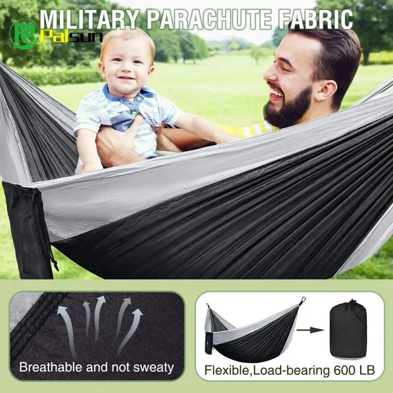 Caliente Hammock Camping, Hammocks Parachute portátil para al aire libre