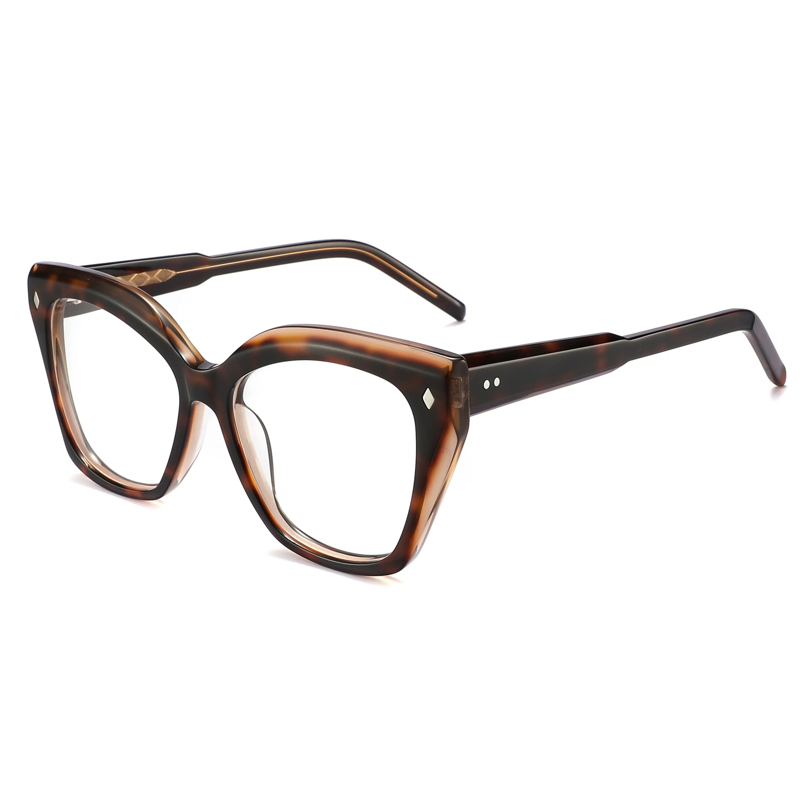 Trendy Eyeglasses Clear Handmade Custom Fashion Acetate Optical Frame