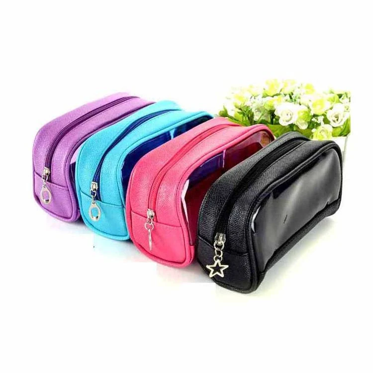 Fashion Small Personalized Private Label Clear PVC Beauty Case Makeup Bag&Cases Travel Cosmetic Bags