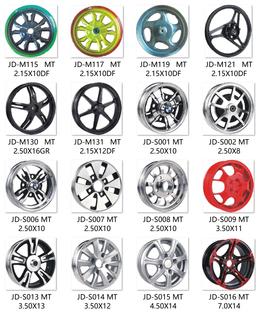 Aleación de llantas de scooter modelo Gy6 efectiva