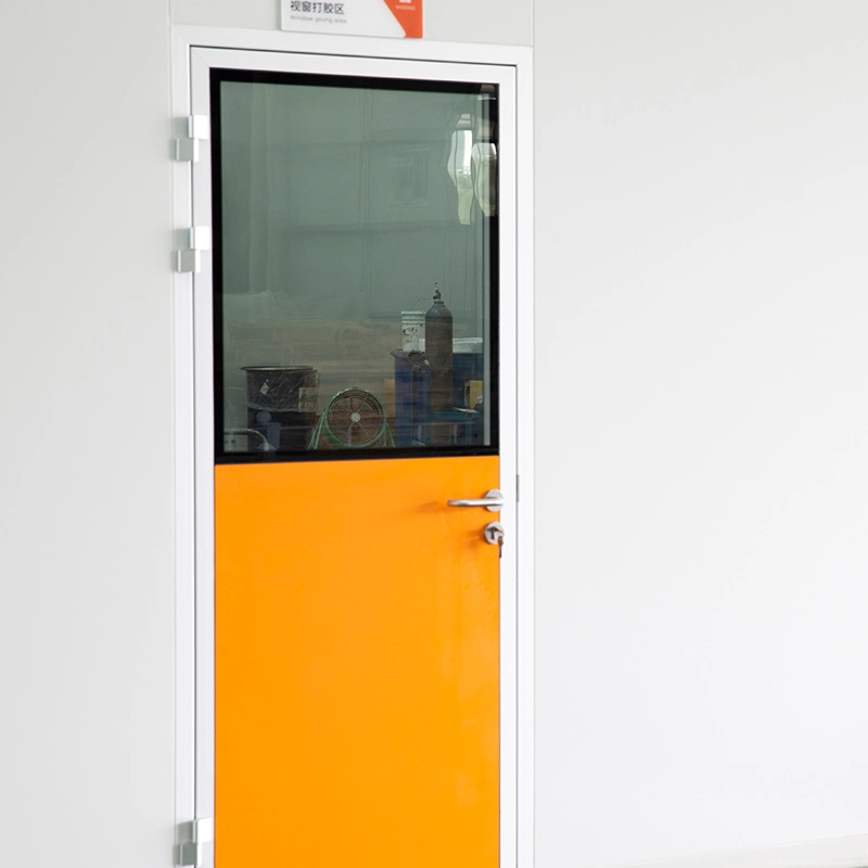 900mm*2100/1000mm*2100mm Ral Color Aluminum Single Doors for Food, Pharmaceutical, Medical, Hospital, Lab with Clean Room Cleaning Special Hinge