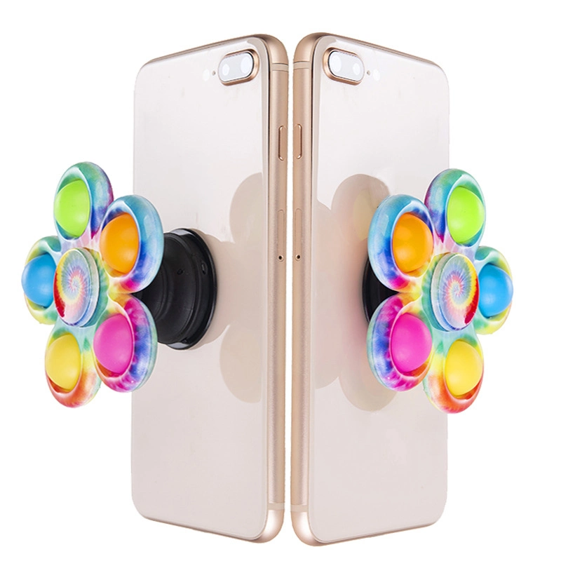 Amazon Hot Sale Fidget Spinner ABS Phone Holder Push Bubbles Pop It or Mobile Phone