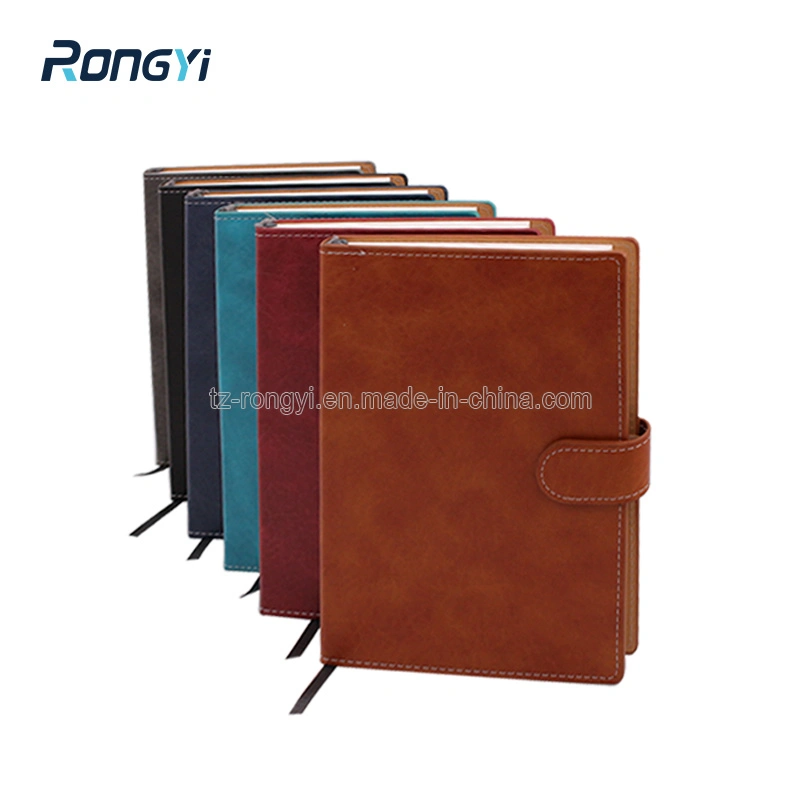 Custom Print A5 Size PU Leather School Notebook Stationery