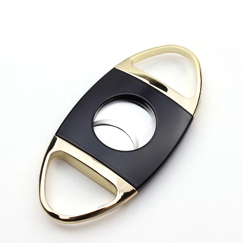 Zinc Alloy Cutters Modern Logo Scissor Red Metal Stainless Steel Cigar Cutter