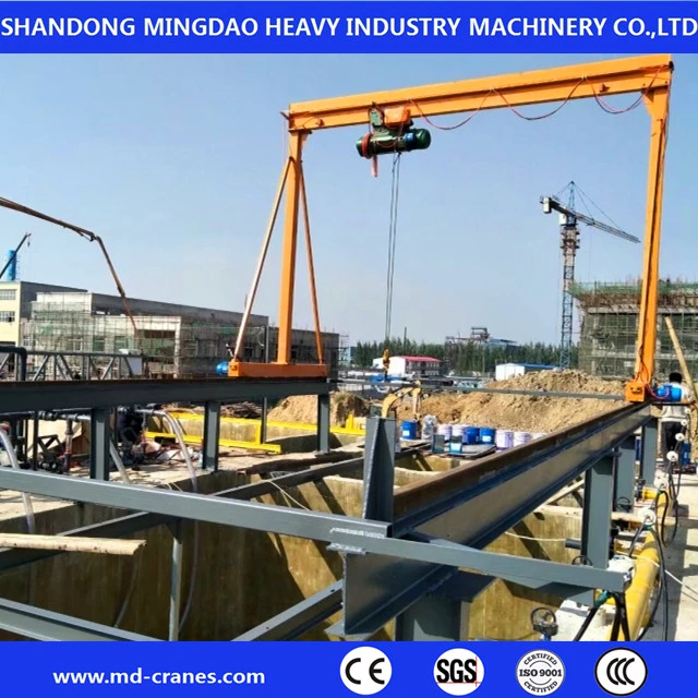 Small Portable Rackless Mobile Workshop 3 Ton 5 Ton 3 Ton Adjustable Height Mini Movable Gantry Crane with Low Price and High quality/High cost performance 