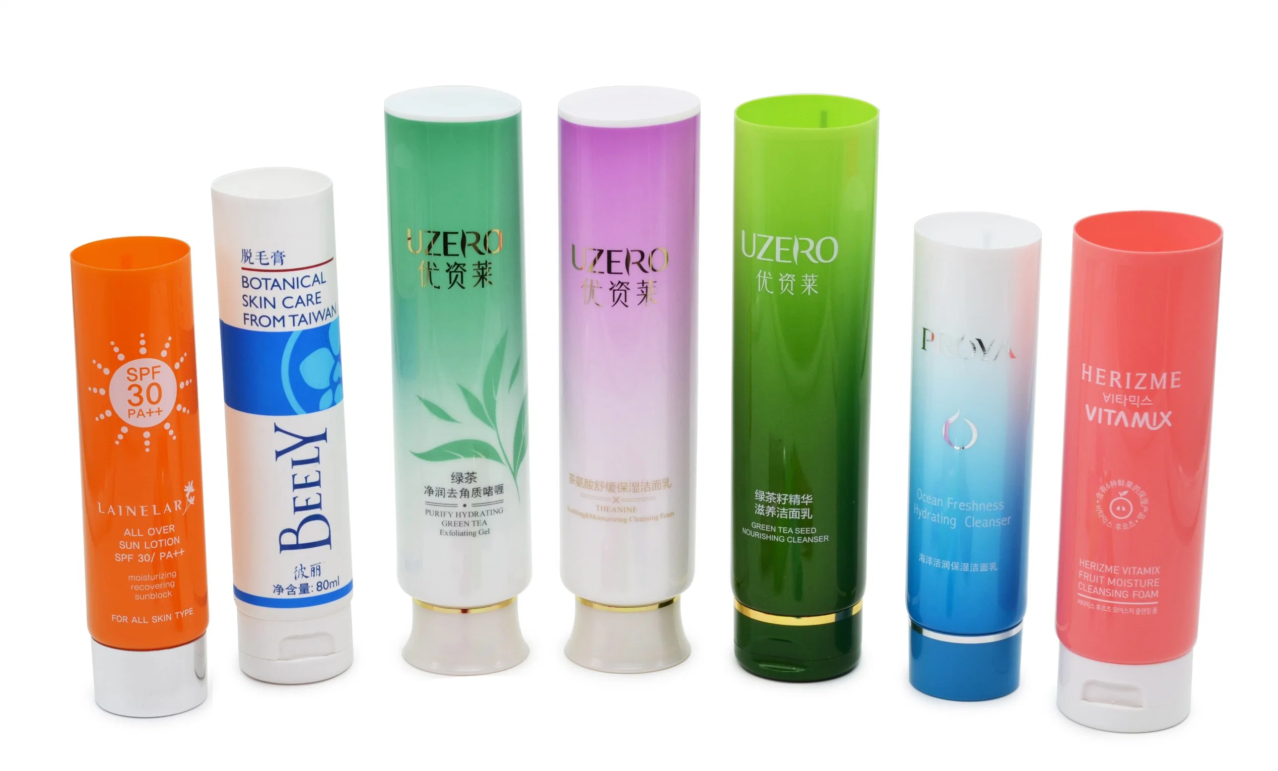 Soft Cosmetic Plastic Packing Tube for Skin Care with Cap