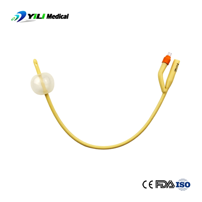 Medical Supply 2 Way Latex Foley Catheters Silicone Coating Hydrophilic Coating