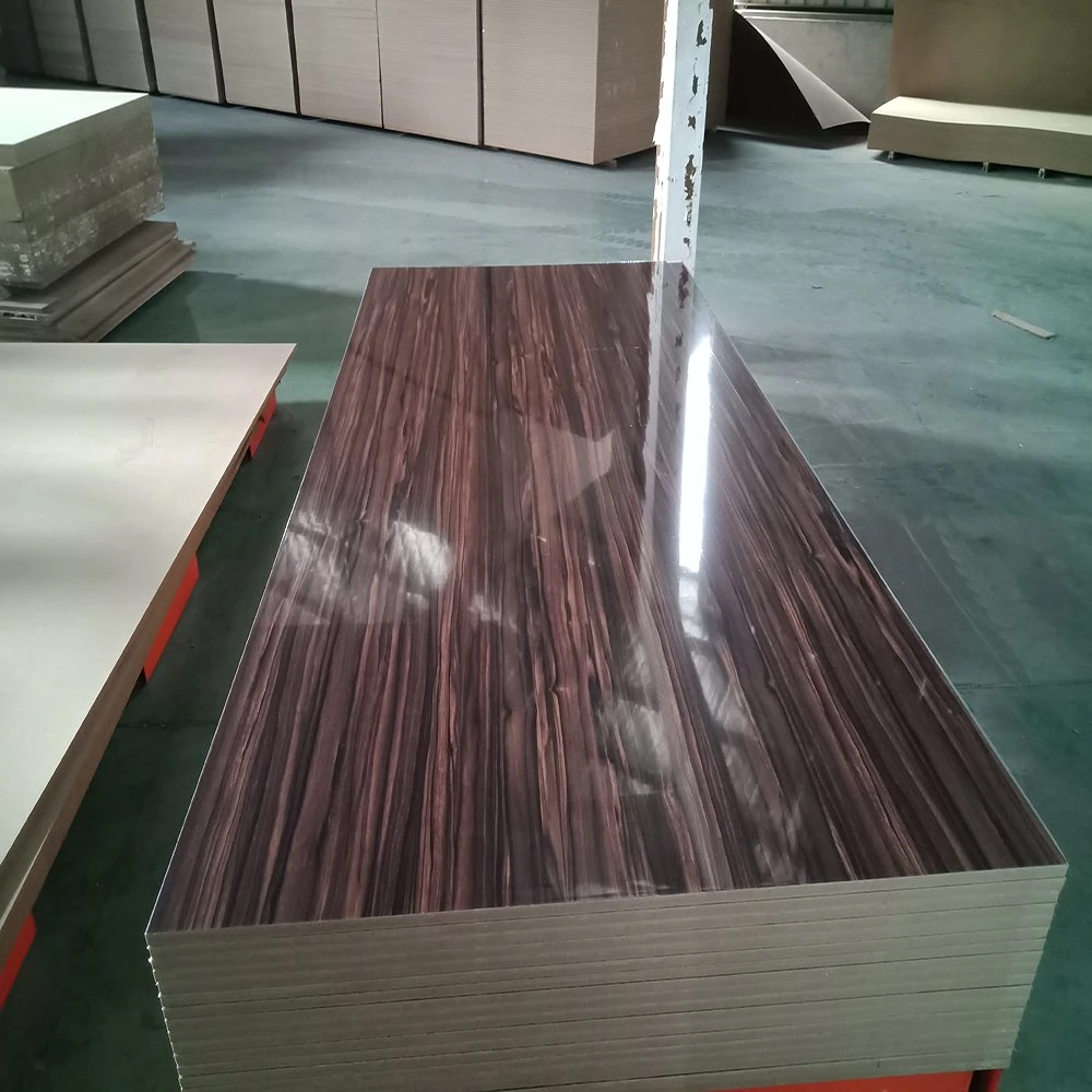 18mm Raw Plain Medium Density Fiberboard Natural Veneer Walnut Red Oak Beach Laminated Melamine Faced MDF Board