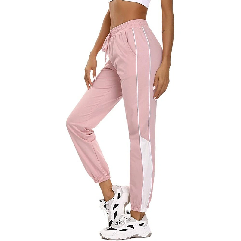 Fabrik Hot Großhandel/Lieferant Mode Sweatpants Drawstring Frauen Sweatpants Drawstring Bund Hose Mit Seitennähten Damen Jogginghose