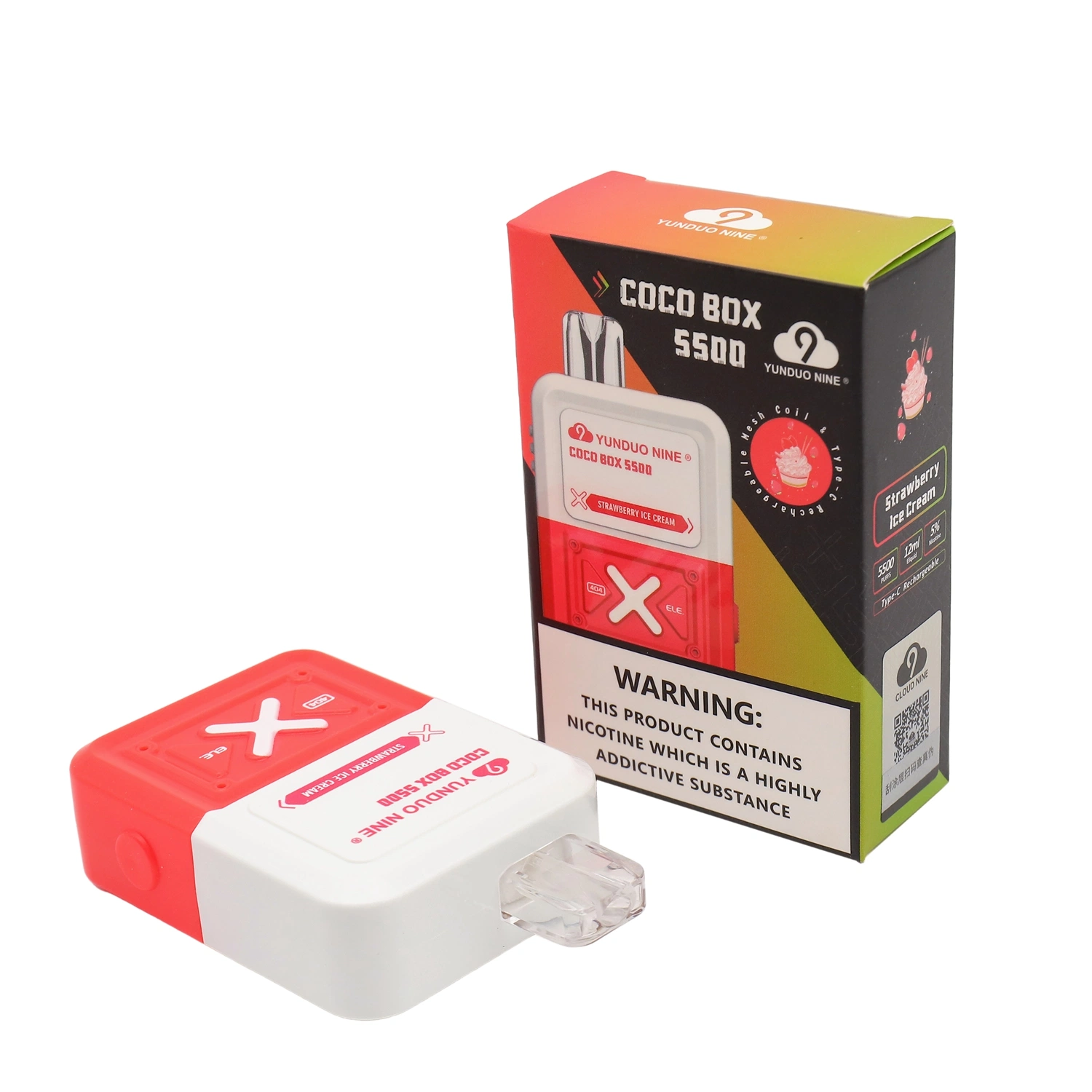 Mayorista/Proveedor recargable E Cigarette Coco Box 5500 Puffs desechable VAPE Barato