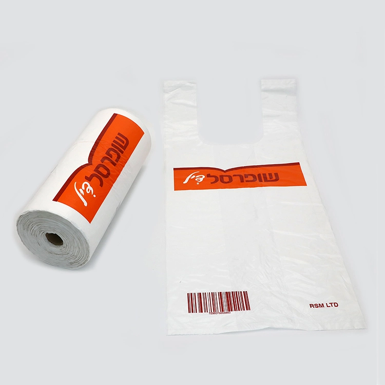 PE Shopping T-Shirt Bag Vest Plastic Bag Garbage Bag Handle Bag