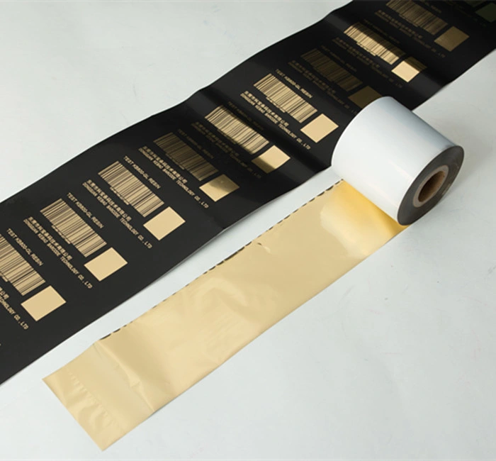 Glossy Gold Resin Printer Ribbon for Polyester Grosgrain Ribbon Transfer Printing