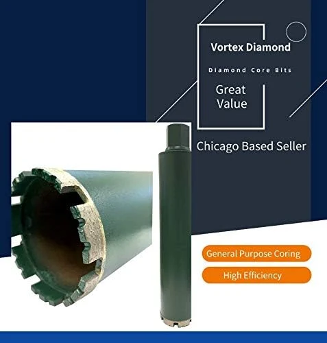 Broca diamante, serra craneana diamantada HLM de 3 polegadas soldada a laser com rosca de 5/8-11 para granito mármore bloco sólido betão armado com pedra, seco/molhado