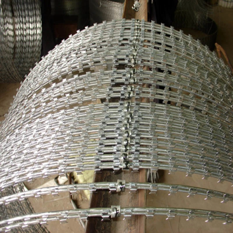 Galvanized High Carbon Steel Razor Wire Mesh Barrier Fencing Wire