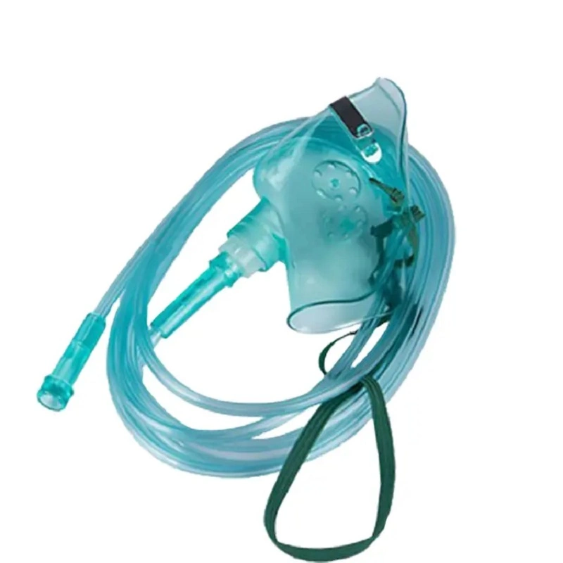Medical Disposable Suppliers Good Quality Simple Oxygen Masks with Connecting Tube