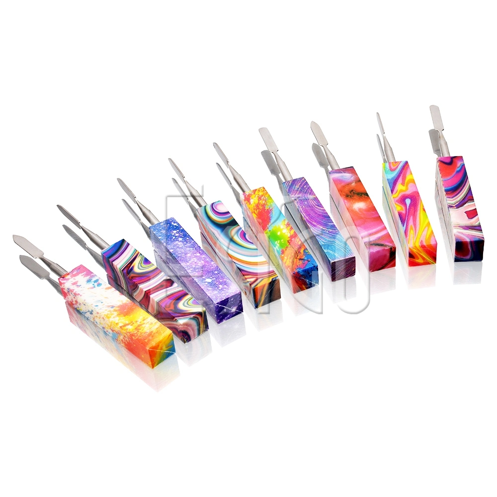 Esigo Wholesale/Supplier Assorted Colors Fashion Stainless Flat Head Wax DAB Tool Smoking Accessories with Factory Price