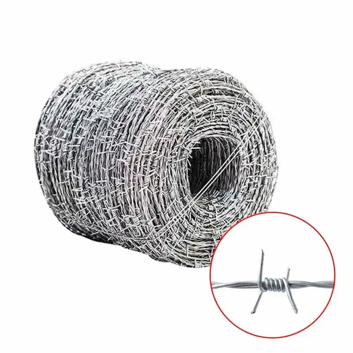 Hot-Dipped Galvanized Barbed Wire Price Per Roll Factory Direct Sale Barbed Wire Single Twisted Barbed Wire for Sale