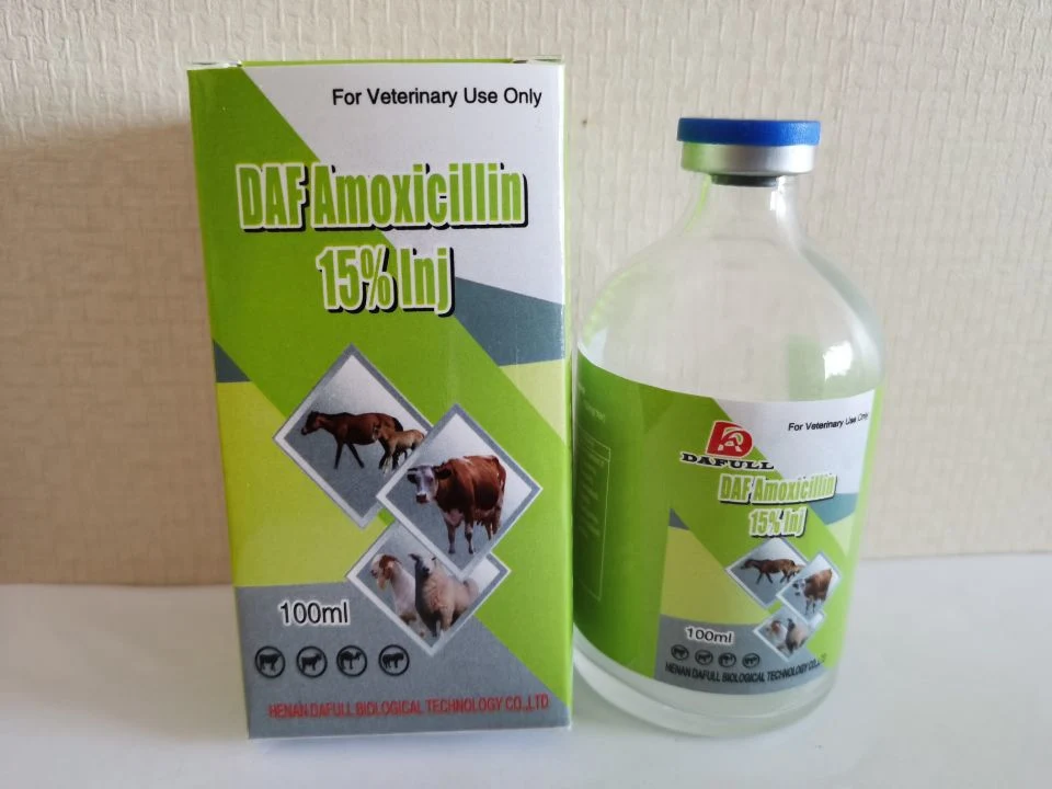 Amoxicillin 15% Veterinary Injectable Drugs 50ml 100ml Cattle Sheep