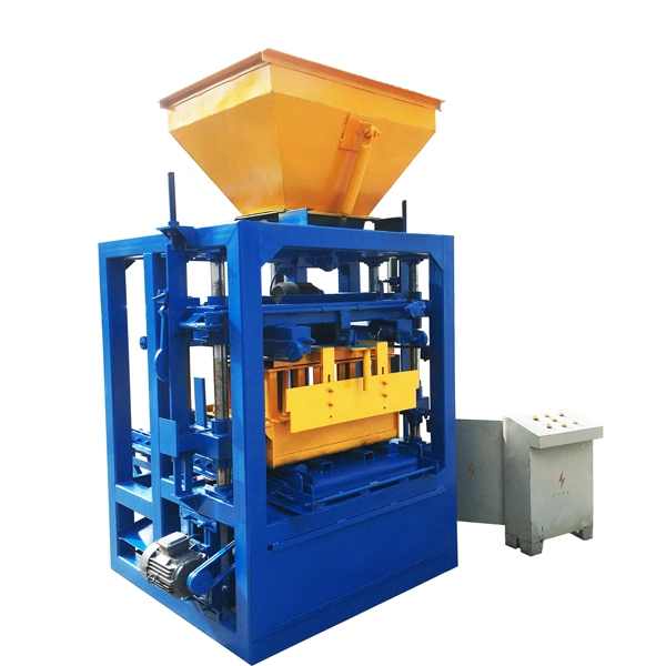 Concrete Solid Block Machine Qt4-24 Cement Hollow Block Making Machine Semi Automatic