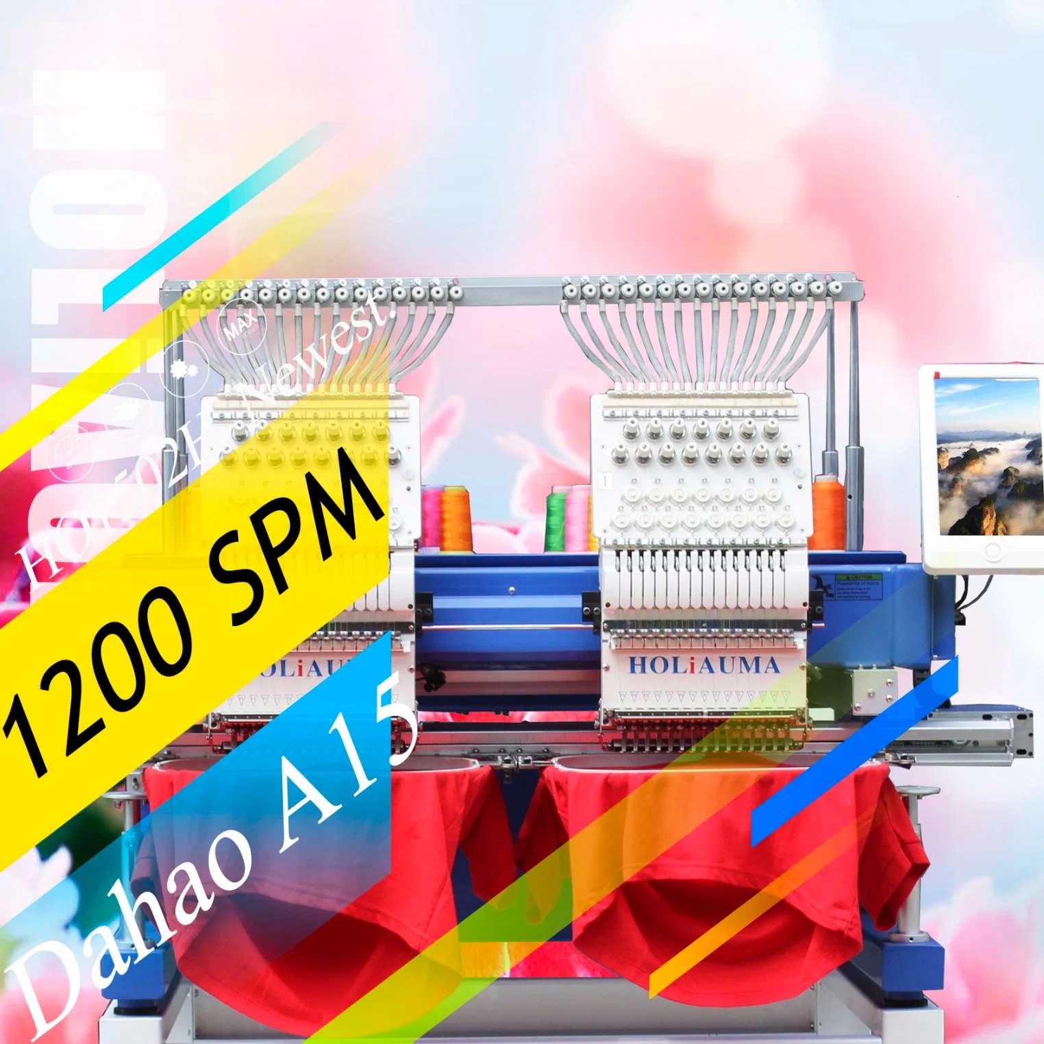 5 Years Quality Warranty! ! ! Swf Barudan 2 Head Embroidery Machine German for Sale Multi Function T-Shirt/Flat/Hat Devices