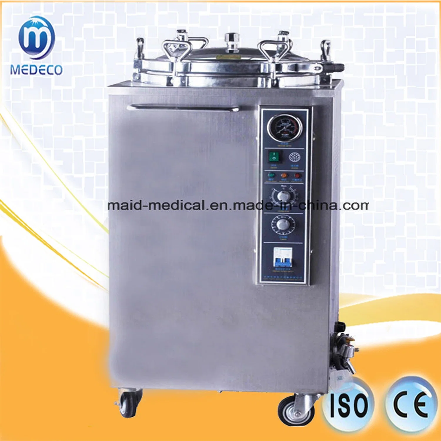 Disinfect Equipment Vertical Pressure Steam Sterilizer Me-Lx-B35L Digital